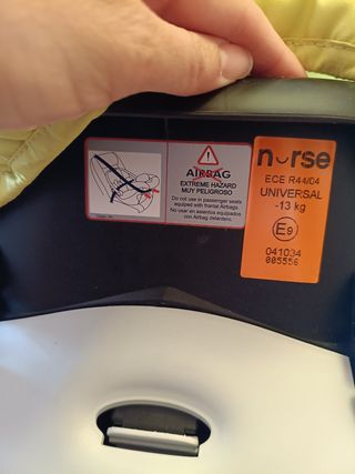 Regalo capota/saquito al Vender Silla de coche Gr0