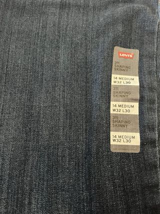 Vaqueros Levi's 311 Shaping Skinny Talla 14