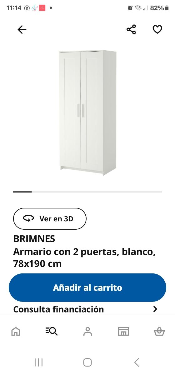 Armario Blanco Ikea
Mod.Brimes
