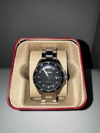 Orologio Fossil nero e argento