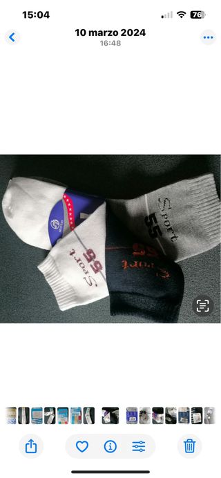 8 paia calzini sportivi taglia 40-46