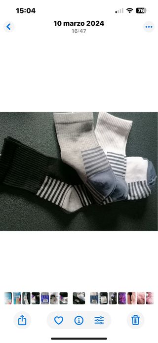 8 paia calzini sportivi taglia 40-46