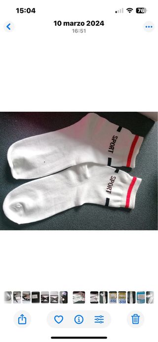 8 paia calzini sportivi taglia 40-46