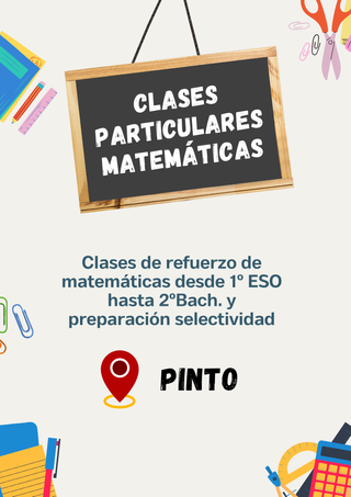 Clases de Matemáticas ESO, Bachillerato y PAU
