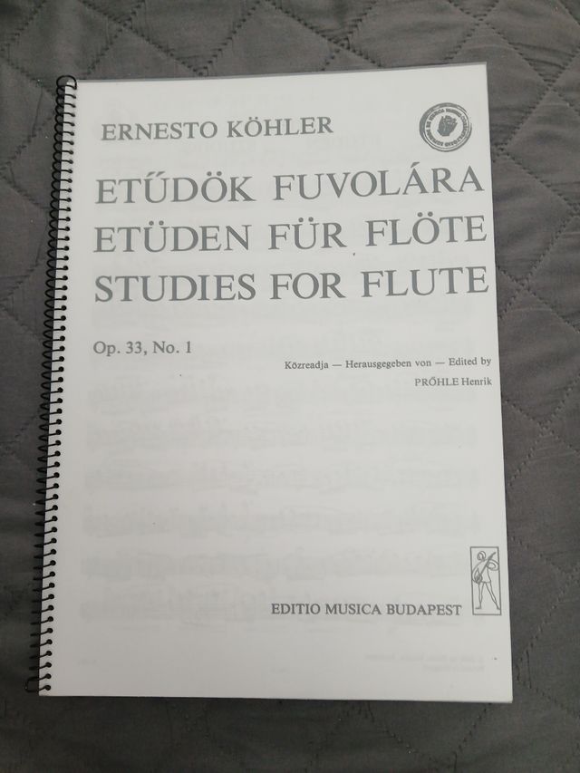 Libro del flauto di Ernesto Köhler op. 33