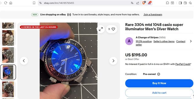 Orologio Casio MTD-1048 Super Illuminator