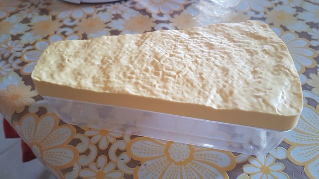 Porta Parmigiano Beige e Trasparente