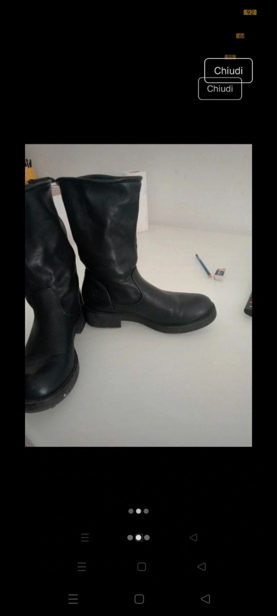 Stivali donna neri a metà polpaccio