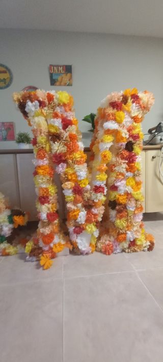 Figuras de letras decorativas