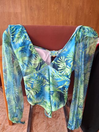 Bañador mujer estampado tropical