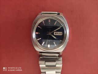 Orologio automatico blu e argento