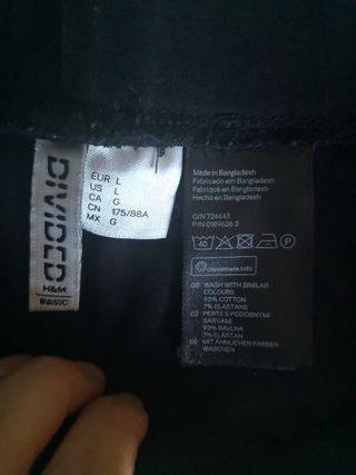 Falda corta negra Talla L/40