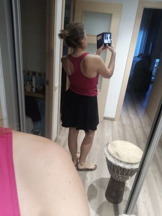 Falda corta negra Talla L/40