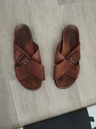 Sandalias Marrones Cruzadas