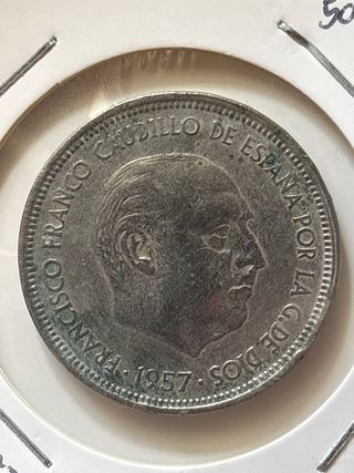 Moneda 50 Pesetas 1957