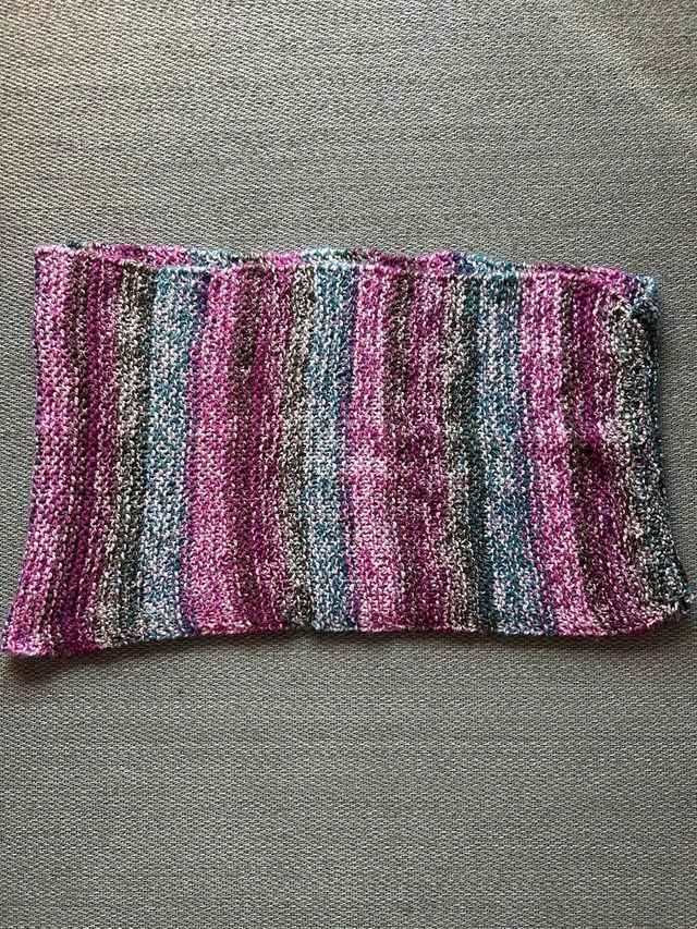 Bufanda de punto multicolor