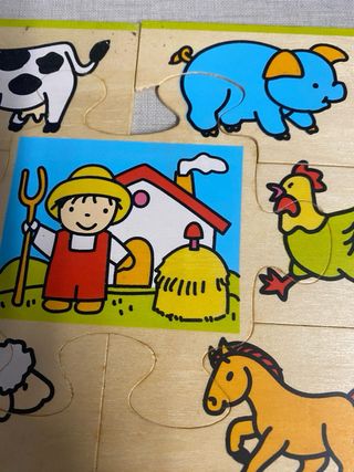 Puzzle de madera con caja