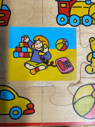 Puzzle de madera con caja