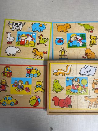Puzzle de madera con caja