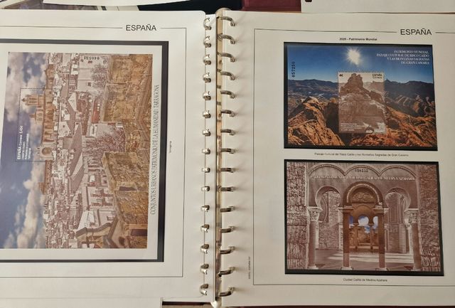 Sellos nuevos año 2020 + hojas nuevas + álbum