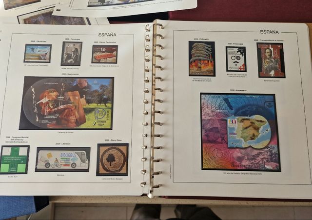 Sellos nuevos año 2020 + hojas nuevas + álbum
