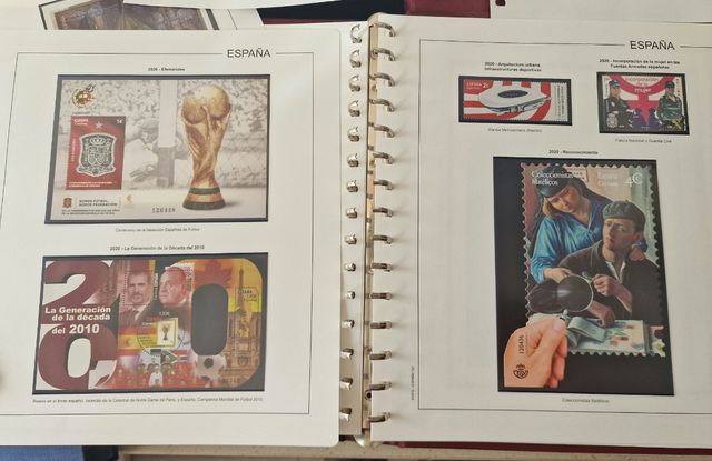 Sellos nuevos año 2020 + hojas nuevas + álbum