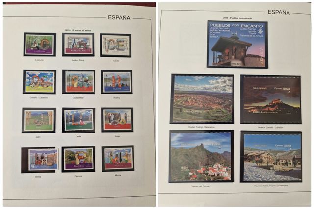 Sellos nuevos año 2020 + hojas nuevas + álbum