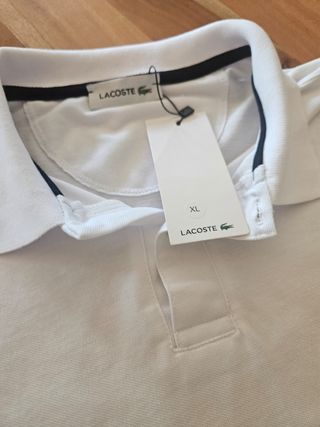 Polo Lacoste Blanco NUEVO