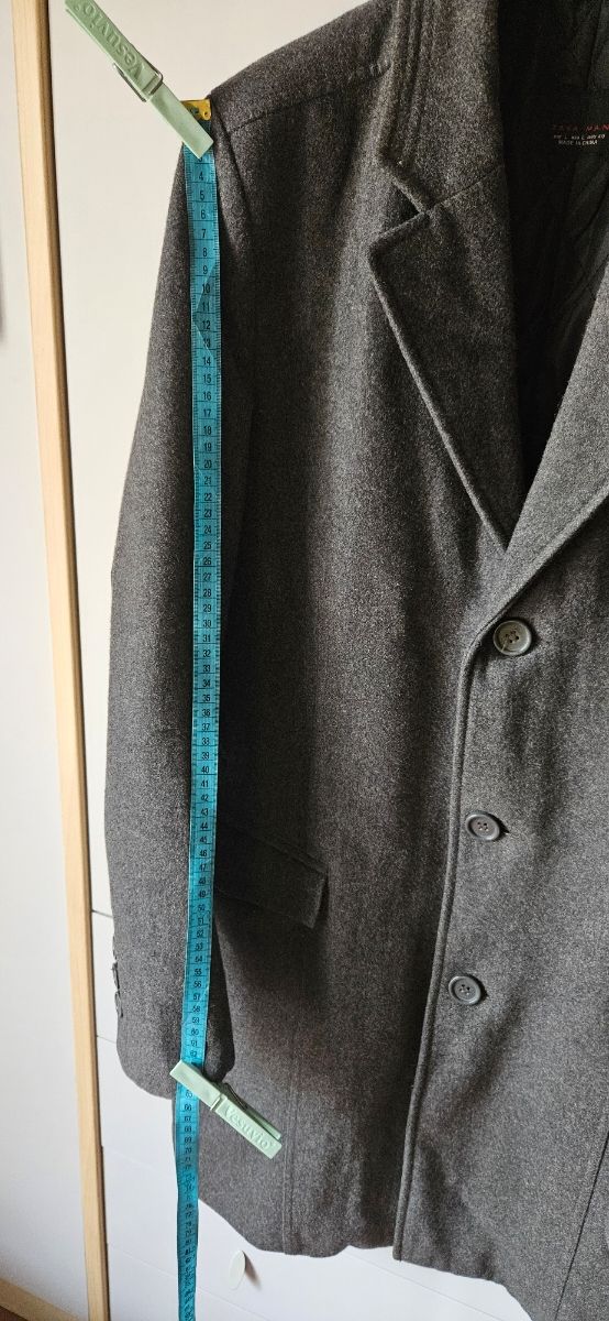 Cappotto Uomo Zara Grigio Taglia L