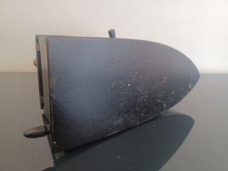 Plancha Francesa de Carbón Antigua Hierro Fundido