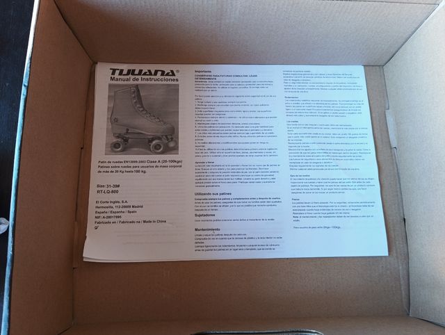 Patines Tijuana Niños Blancos