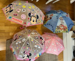 Paraguas infantiles Minnie y Paw Patrol