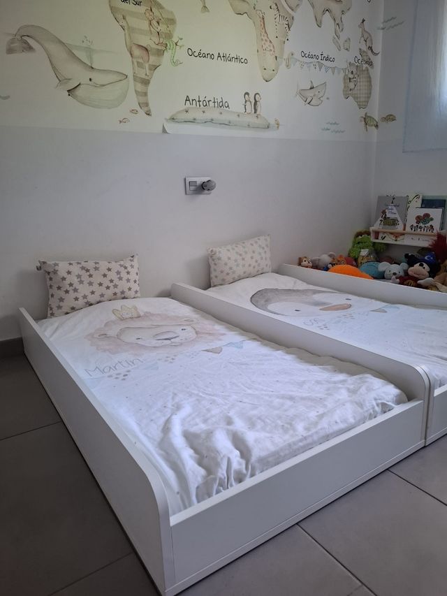 Cama Montessori a ras de suelo