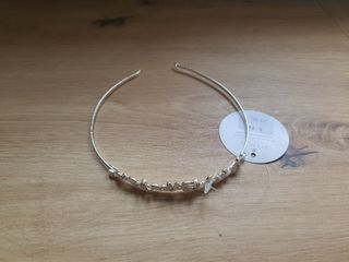 Tiara Novia Plata y Perlas