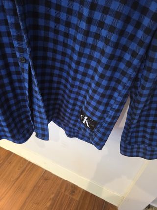Camisa Calvin Klein cuadros azul Talla M