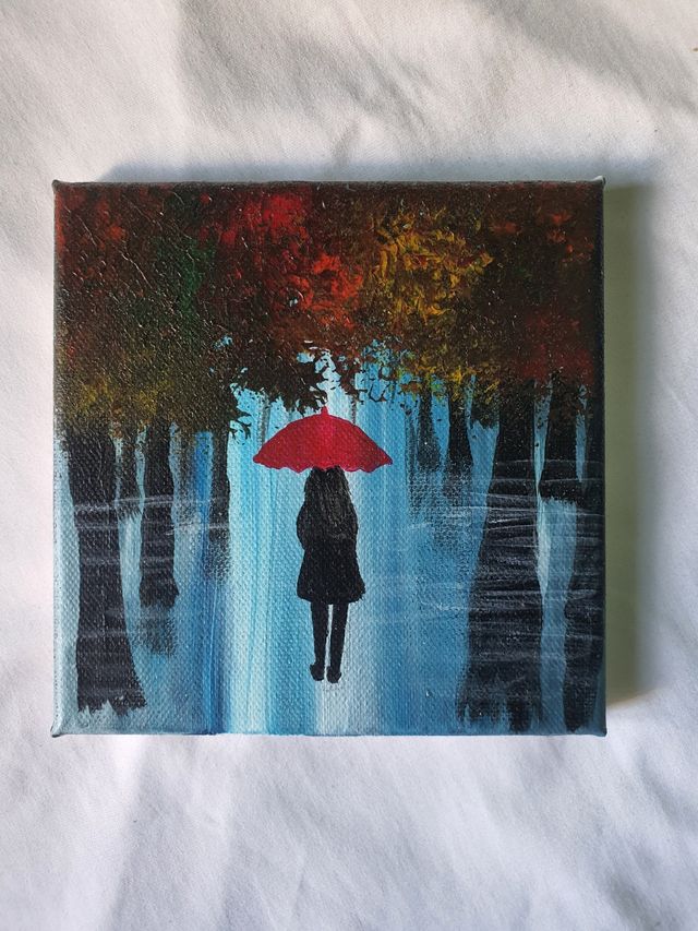 Cuadro abstracto acrílico