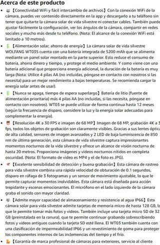 Cámara de Caza Solar WOLFGANG