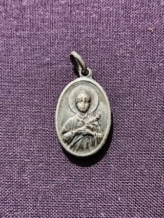 Medalla relicario Santa Gema Galgani