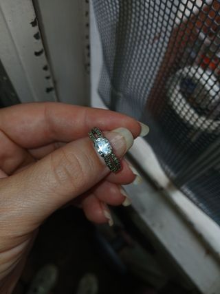 Anillo de compromiso plata