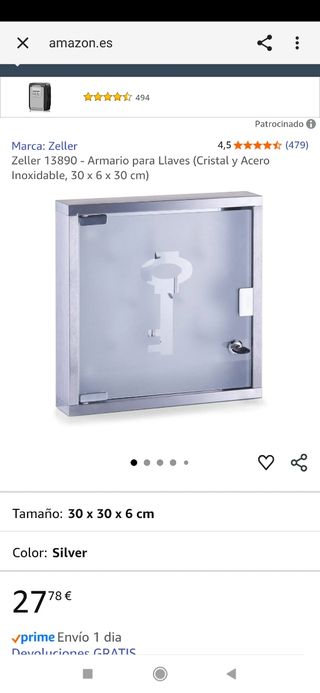 Armario de llaves acero inoxidable