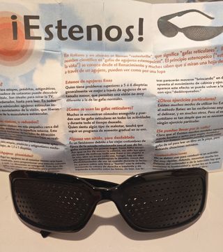 Gafas Estenopeicas Negras - Gafas reticulares