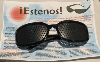 Gafas Estenopeicas Negras - Gafas reticulares