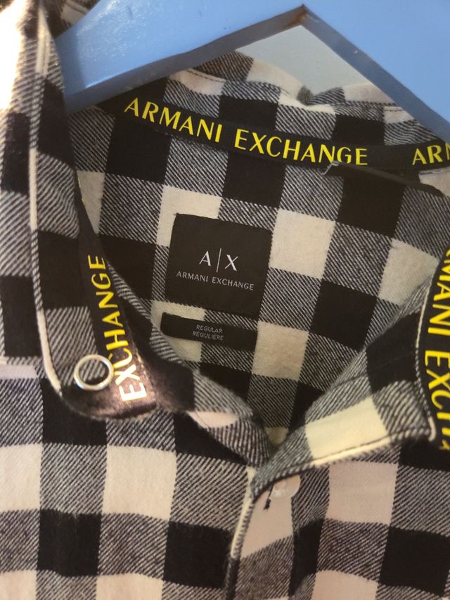Camisa Armani Exchange cuadros S