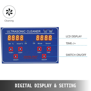 Pulitore ad Ultrasuoni 2L Lavatrice ad Ultrasuoni