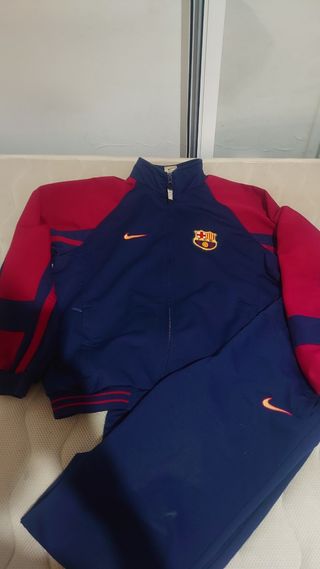 Chandal FC Barcelona Vintage Nike Azul/Rojo