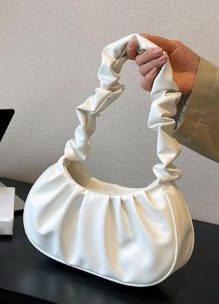 Borsa bianca similpelle nuova