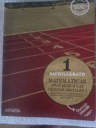 Matemáticas aplicadas a las Ciencias Sociales I.