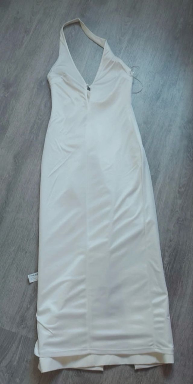 Vestido largo blanco Zara