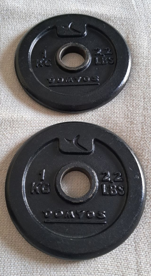 Discos de pesa 1kg (2.2 LBS) - Set de 4