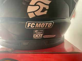 Casco Moto Negro Talla XS con 2 viseras incluidas